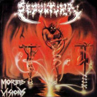 Sepultura - Morbid Visions LP, Shark Records pressing from 1987