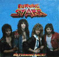 Jack Starr's Burning Star - No Turning Back LP, US Metal Records pressing from 1986