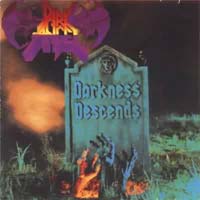 Dark Angel - Darkness Descends LP, Under One Flag pressing from 1986