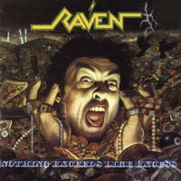 Raven - Nothing Exceeds Like Excess LP/CD, Under One Flag pressing from 1988