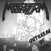 Metalstorm - Outbreak Of Evil LP, Woodstock Discos pressing from 1988