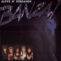 Banzai - Alive and screamin LP sleeve