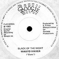Wikkyd Vikker - Black of the night 7" sleeve
