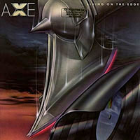 Axe - Living on the edge LP, CD sleeve