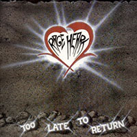 Rage Heart - Too late to return LP sleeve