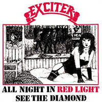 Exciter - All night in red light 7" sleeve