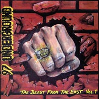 link to front sleeve of '97 Underground: The Beast From The East… Vol. 1' compilation LP from 1987