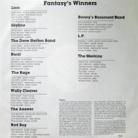 link to back sleeve of 'Best Of Fantasy's' compilation LP from 1981