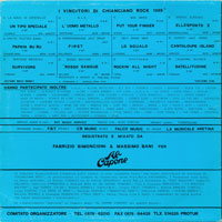 link to back sleeve of 'Chianciano Rock' compilation LP from 1989