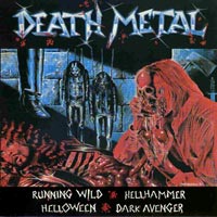 link to front sleeve of 'Death Metal' compilation LP from 1984