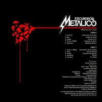 link to back sleeve of 'Escuadrón Metálico - Proyecto Dos' compilation LP from 1987