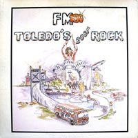 link to front sleeve of 'FM 104: Toledo's Best Rock' compilation LP from 1981