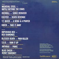 link to back sleeve of 'From The Megavault' compilation LP from 1985