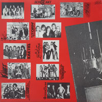 link to back sleeve of 'Hard & Heavy' compilation LP from 1985
