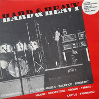 link to front sleeve of 'Hard & Heavy' compilation LP from 1985