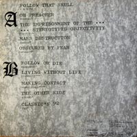 link to back sleeve of 'Head Line' compilation LP from 1992