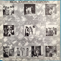 link to back sleeve of 'KCAL/CANHC Homegrown Benefit Album' compilation LP from 1980