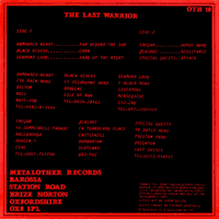 link to back sleeve of 'The Last Warrior' compilation MLP from 1987