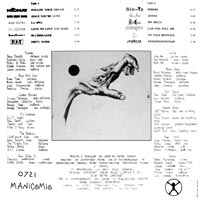 link to back sleeve of '0721 Manicomio' compilation LP from 1989