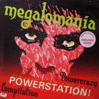 link to front sleeve of 'Megalomania' compilation LP from 1986