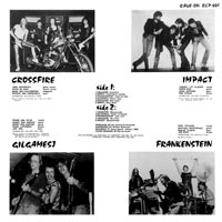 link to back sleeve of 'Metal Clogs' compilation LP from 1982