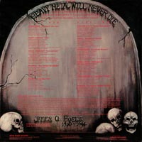link to back sleeve of 'Metal Massacre VI' compilation LP from 1985