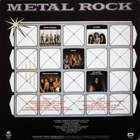 link to back sleeve of 'Metal Rock' compilation LP from 1985