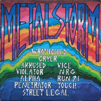 link to front sleeve of 'Metalstorm' compilation LP from 198?
