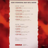 link to back sleeve of 'Metal Thunder' compilation LP from 1990
