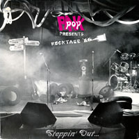 link to front sleeve of 'Pink-Pop presents Rocktage '86: Steppin' Out...' compilation LP from 1986
