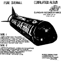 link to back sleeve of 'Pure Overkill' compilation LP from 1983