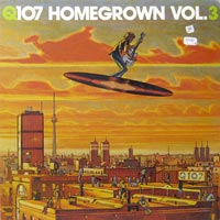 link to front sleeve of 'Q107 Homegrown Vol. 3' compilation LP from 1981