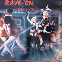 link to front sleeve of 'Rave-On Hits Hard' compilation LP from 1985