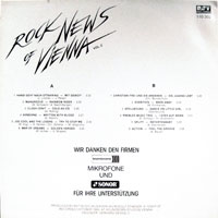 link to back sleeve of 'Rock News Of Vienna vol. 2' compilation LP from 1985