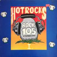 link to front sleeve of 'Rock 105 Hot Rocks Vol. I' compilation LP from 1982