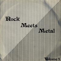 link to front sleeve of 'Rock Meets Metal Volume 1' compilation LP from 1987