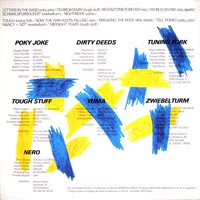 link to back sleeve of 'Seven's Up' compilation LP from 1986