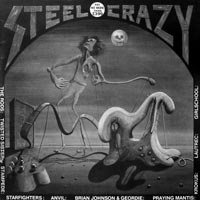 link to front sleeve of 'Steel Crazy' compilation LP from 1982
