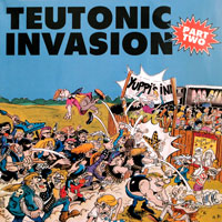 link to front sleeve of 'Teutonic Invasion Part Two' compilation LP from 1988