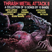 link to front sleeve of 'Thrash Metal Attack II' compilation LP from 1988