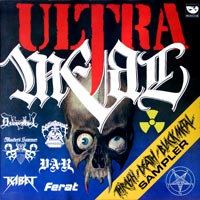 link to front sleeve of 'Ultra Metal' compilation LP from 1990