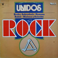 link to front sleeve of 'Unidos Por El Rock Vol. 1' compilation LP from 1983