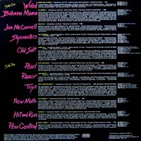 link to back sleeve of 'WCMF 96: Rochester's Homegrown Bands' compilation LP from 1980