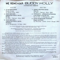 link to back sleeve of 'We Remember Buddy Holly' compilation 7inch EP from 1979