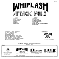link to back sleeve of 'Whiplash Attack Vol.I' compilation LP from 1990
