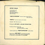 Gypsy Child - Sinful / Keep On Rockin' back of single