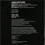 Prototype - One Of A Kind EP
 back of single