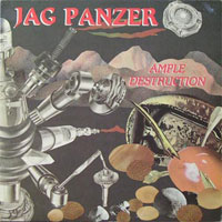 Jag Panzer - Ample Destruction LP, Banzai Records pressing from 1985