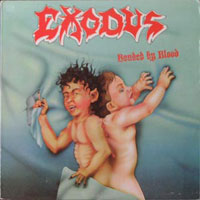 Exodus - Bonded By Blood LP, Banzai Records pressing from 1985