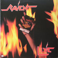 Raven - Live at the Inferno DLP, Banzai Records pressing from 1984
